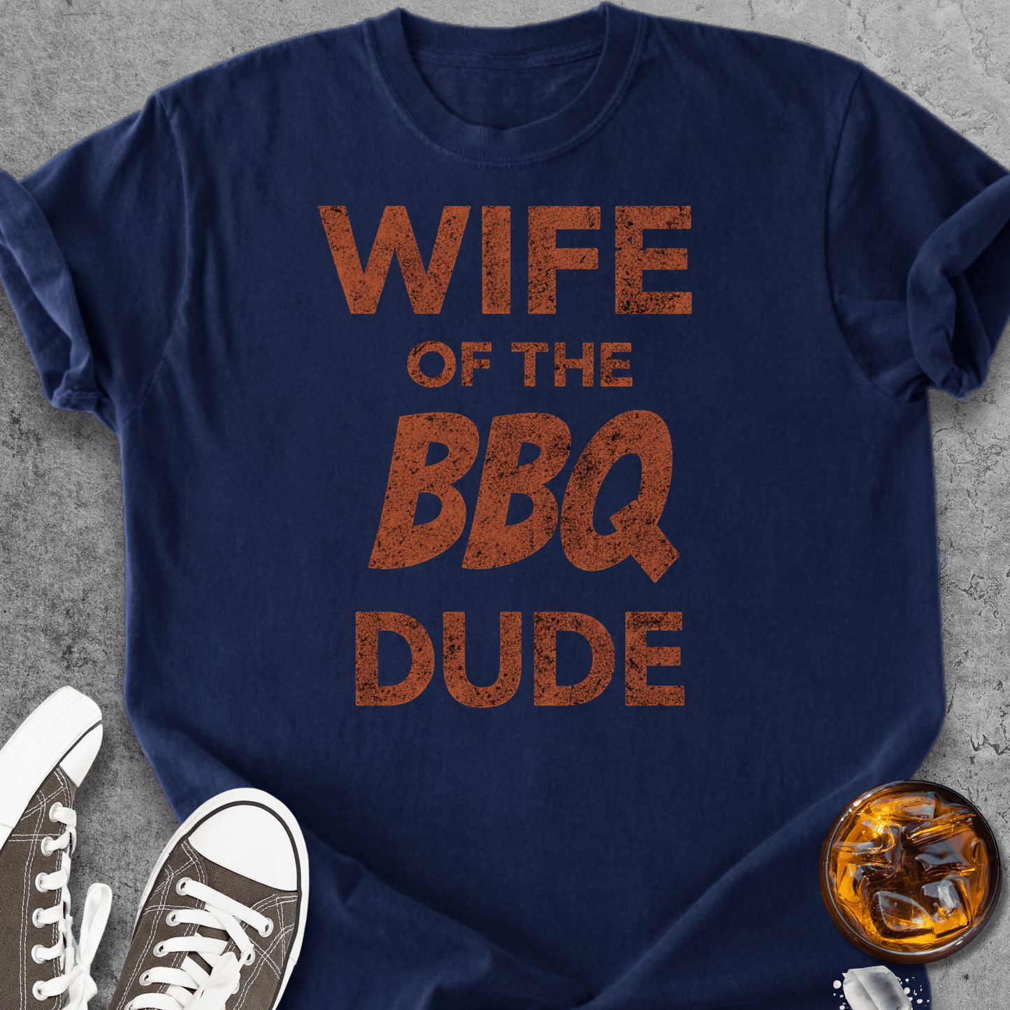 Wife Of The BBQ Dude - Vintage Heavyweight Tee