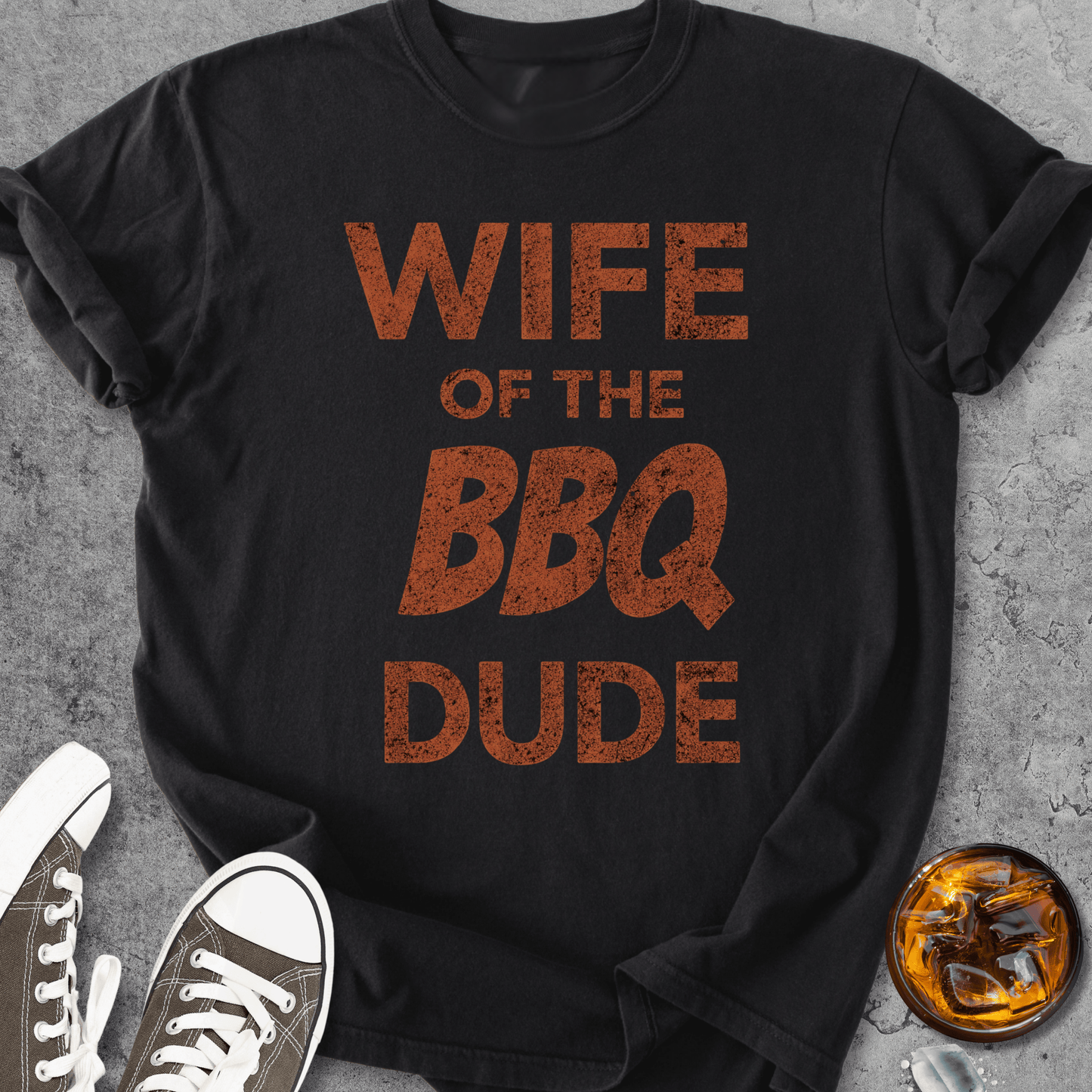 Wife Of The BBQ Dude - Vintage Heavyweight Tee