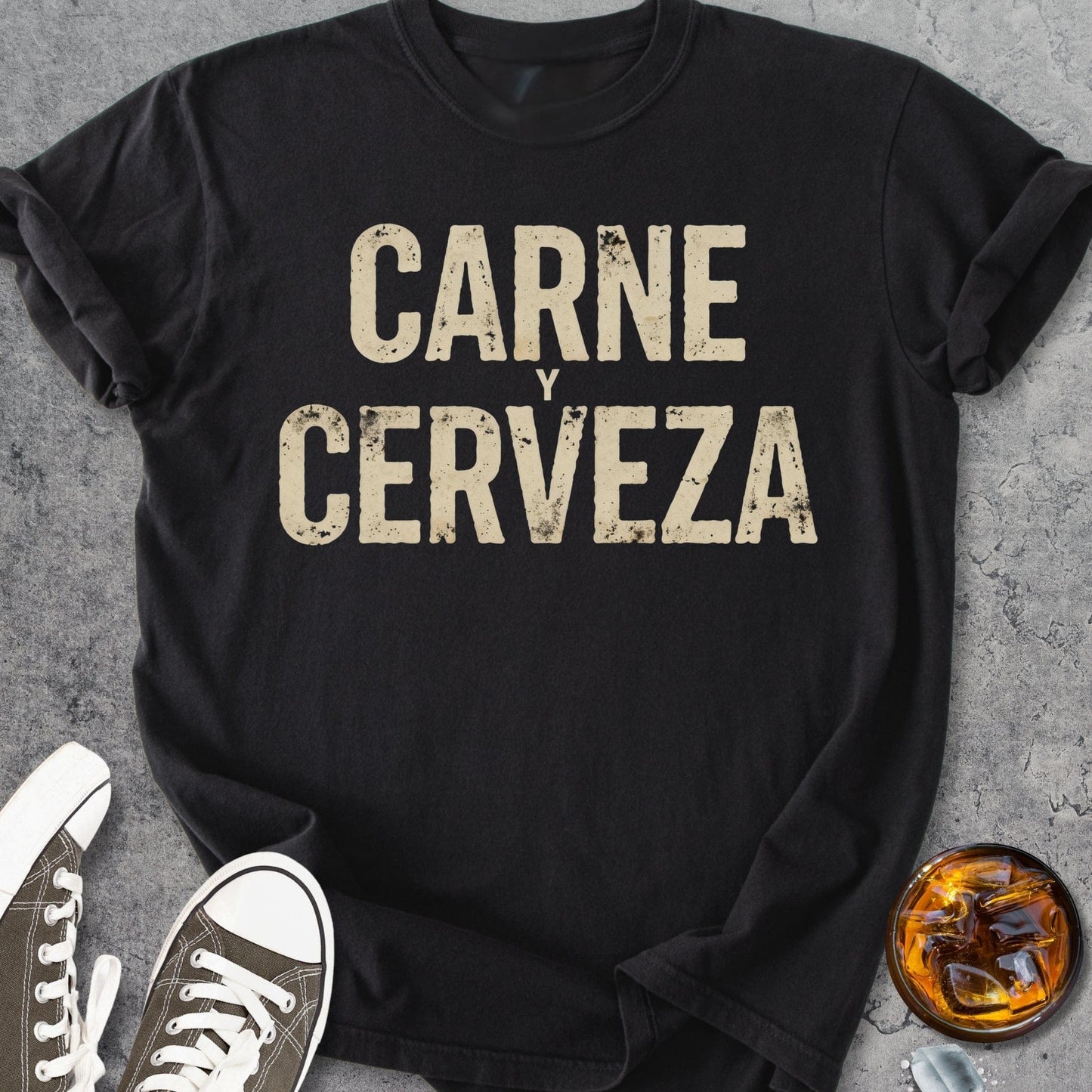Carne Y Cerveza - Vintage Heavyweight Tee