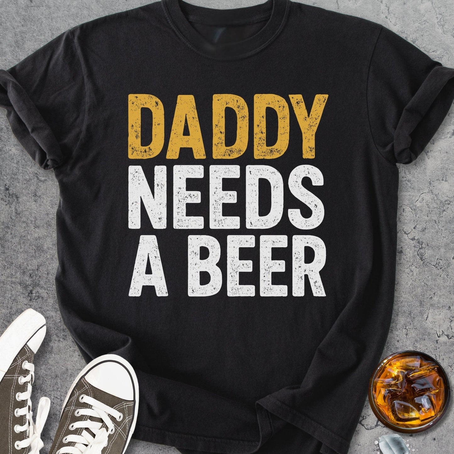 Daddy Needs Beer - Vintage Heavyweight Tee