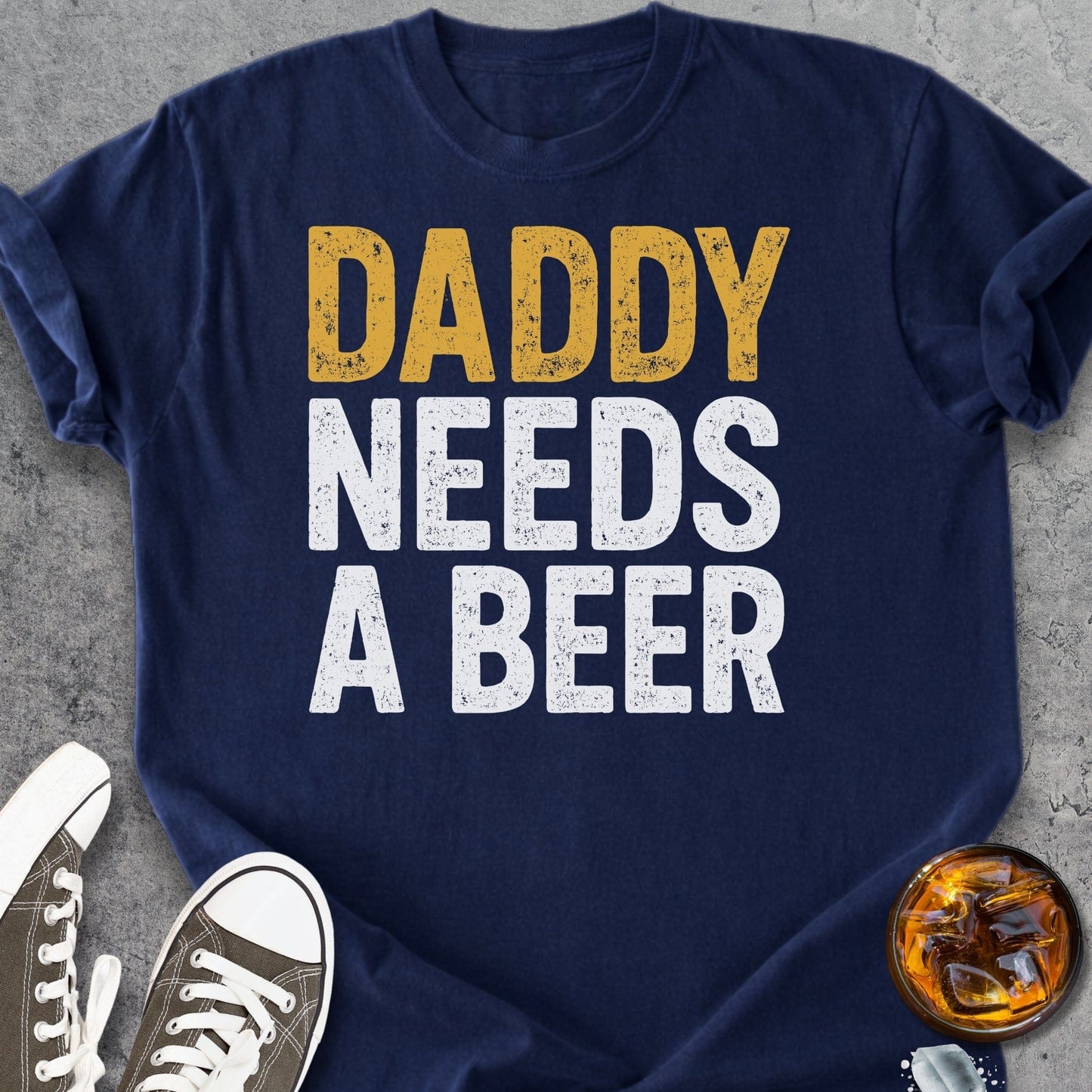 Daddy Needs Beer - Vintage Heavyweight Tee