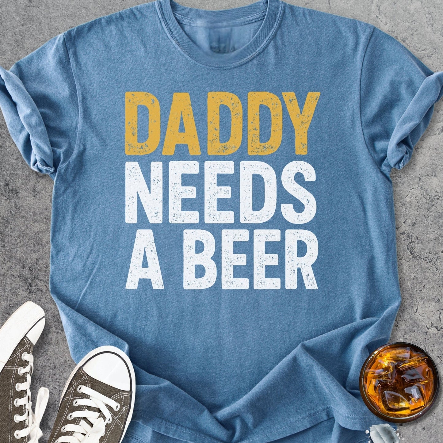 Daddy Needs Beer - Vintage Heavyweight Tee