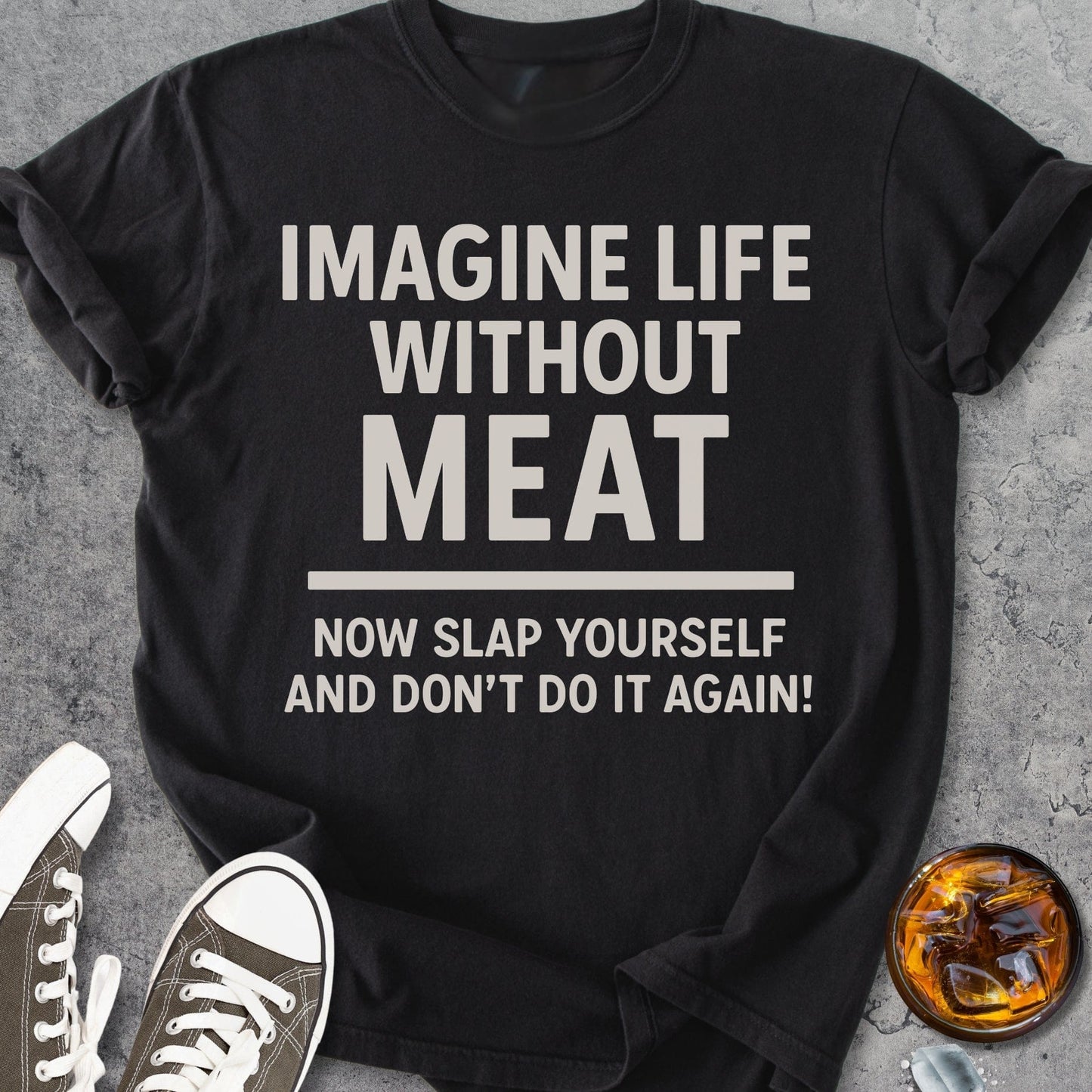 Life Without Meat - Vintage Heavyweight Tee