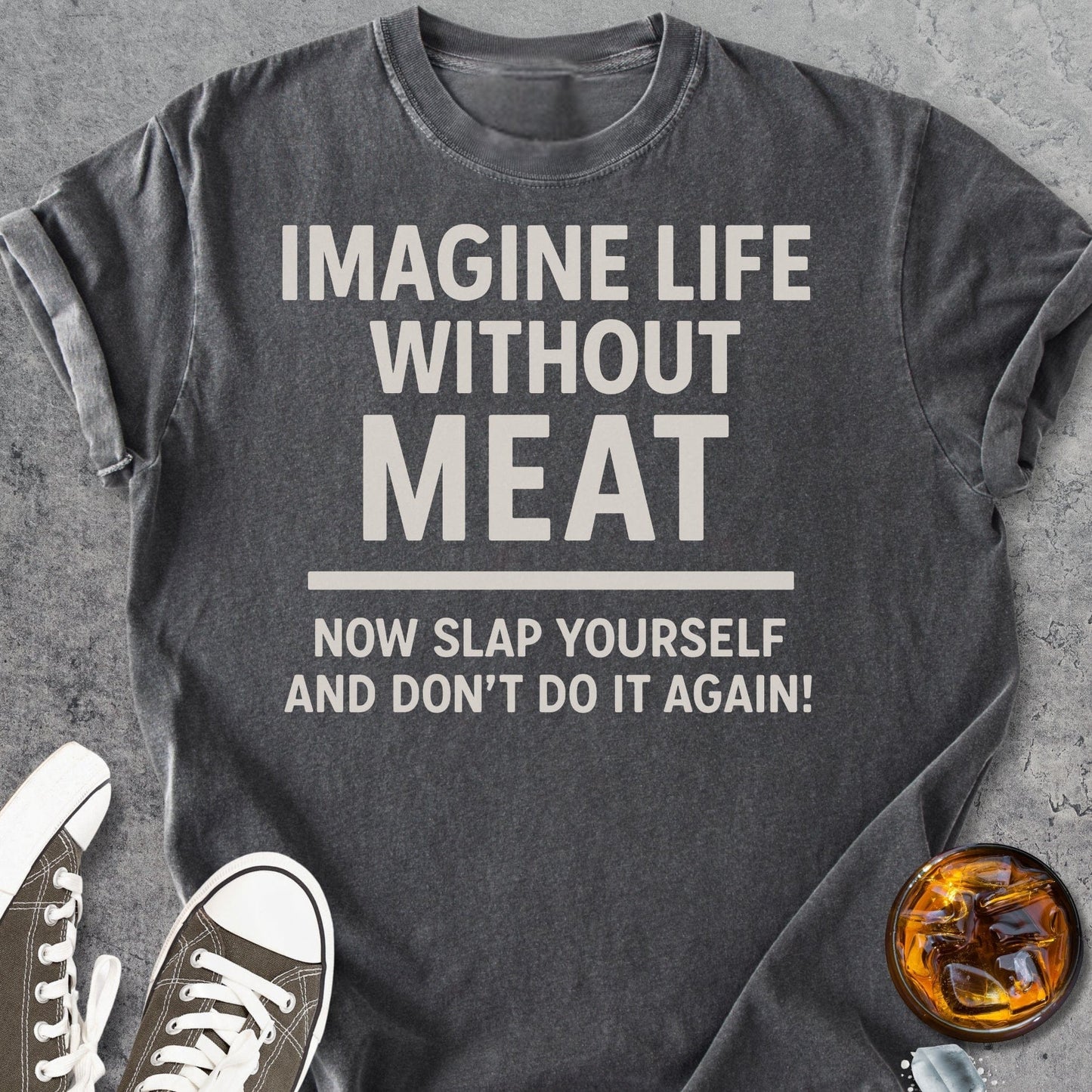 Life Without Meat - Vintage Heavyweight Tee