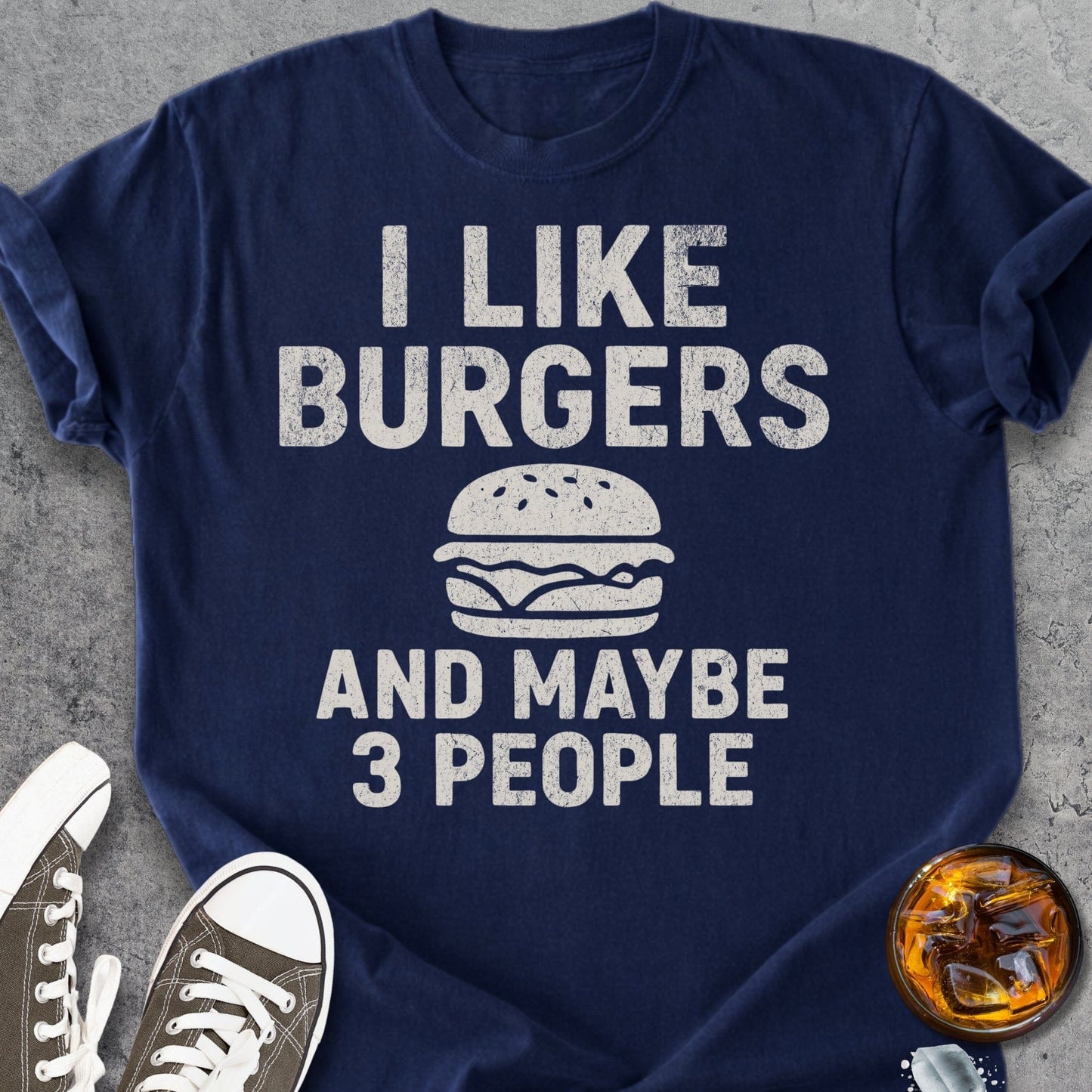 I Like Burgers - Vintage Heavyweight Tee