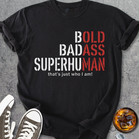 Bold Badass Superhuman - Vintage Heavyweight Tee