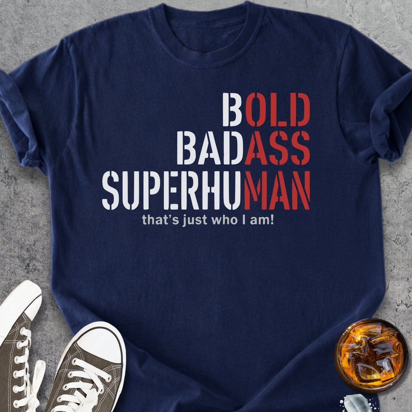 Bold Badass Superhuman - Vintage Heavyweight Tee