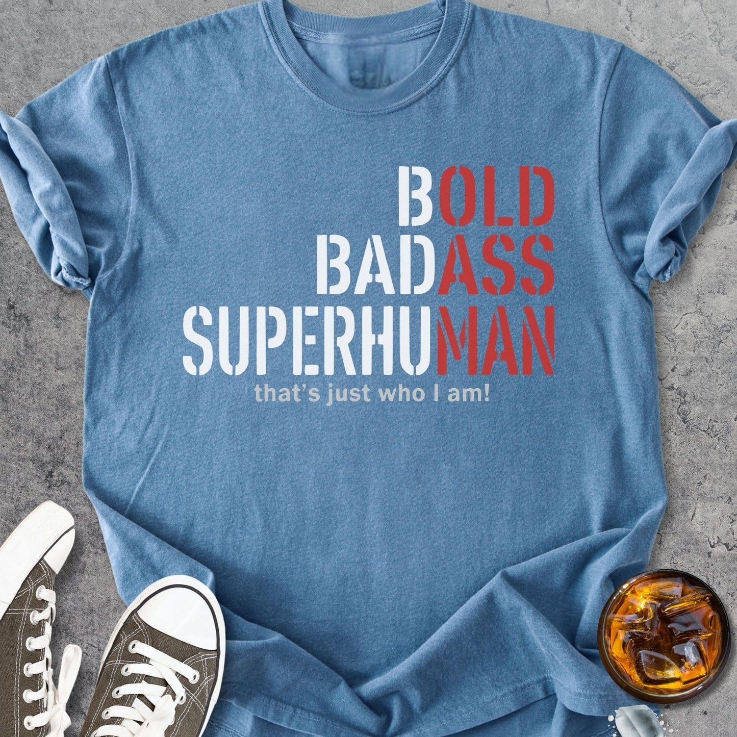Bold Badass Superhuman - Vintage Heavyweight Tee