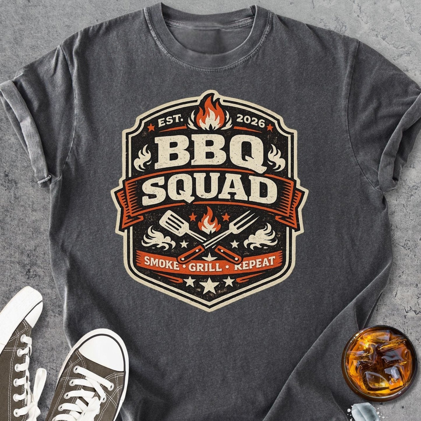 BBQ Squad - Vintage Heavyweight Tee