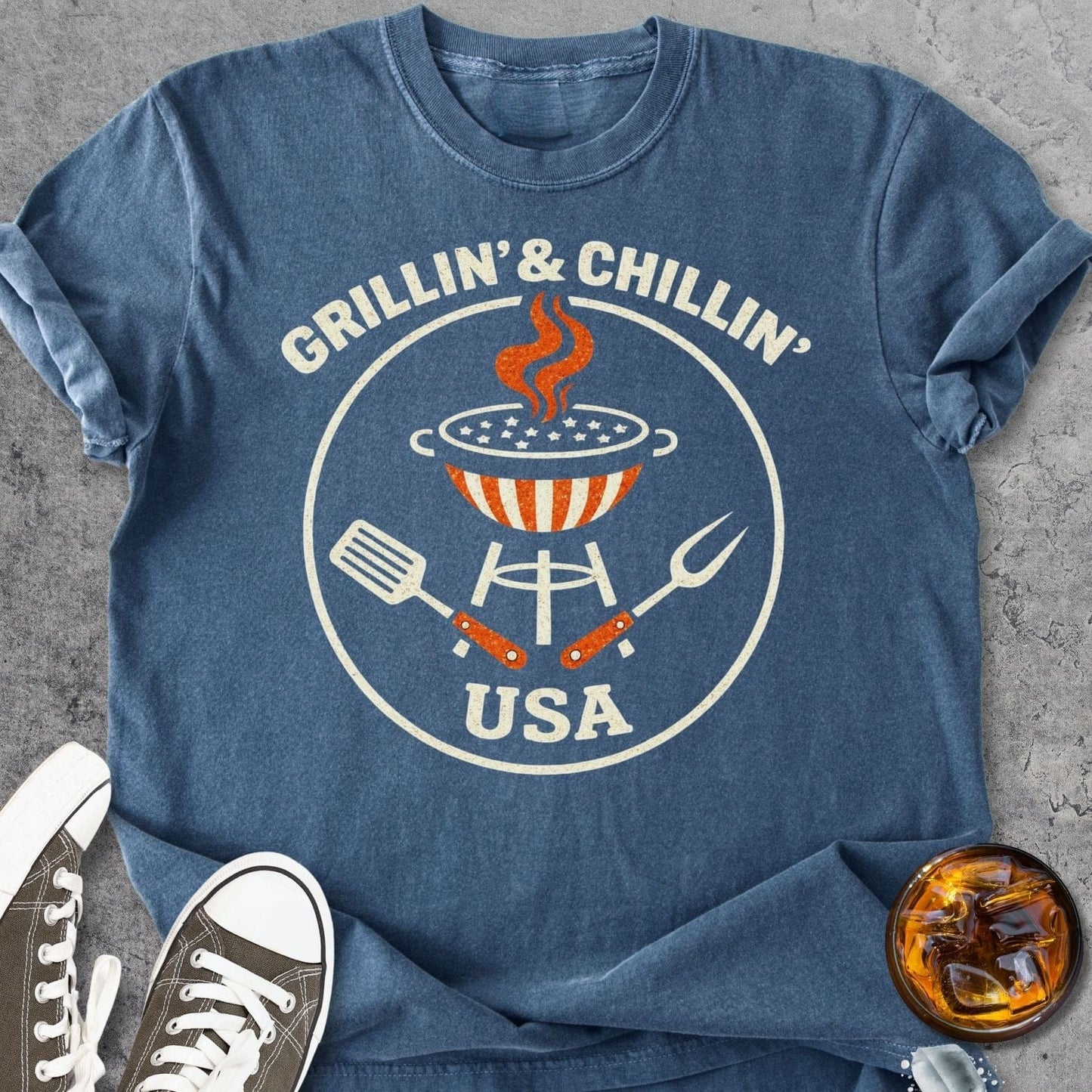 BBQ Squad USA - Vintage Heavyweight Tee