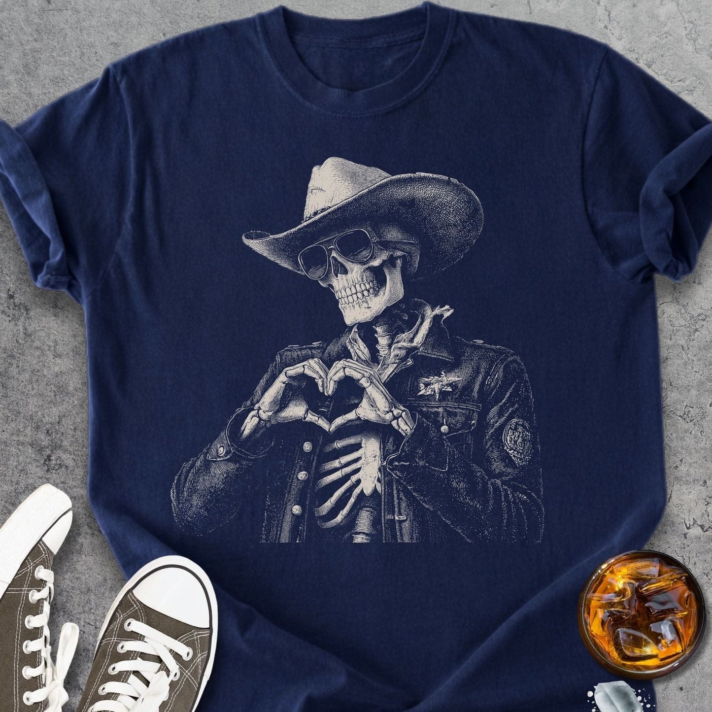 Friendly Skeleton Funny - Premium Heavyweight Tee