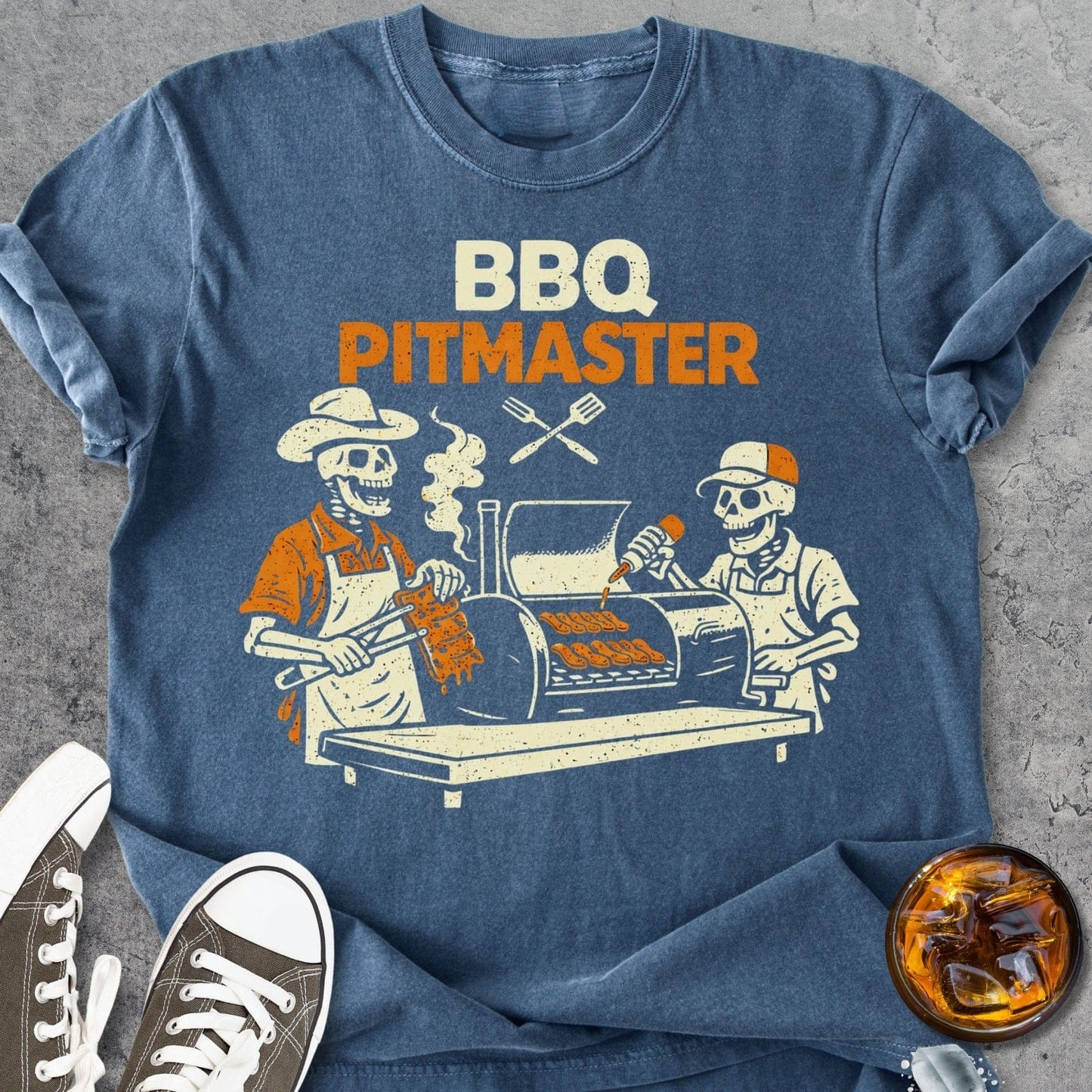 Skeleton BBQ - Vintage Heavyweight Tee