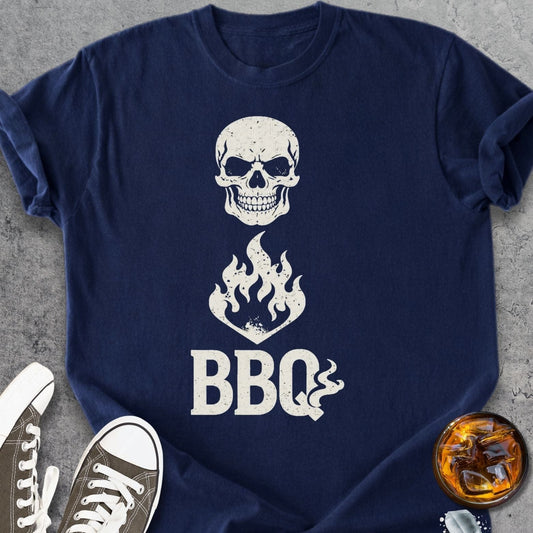 Peace Love And BBQ - Vintage Heavyweight Tee