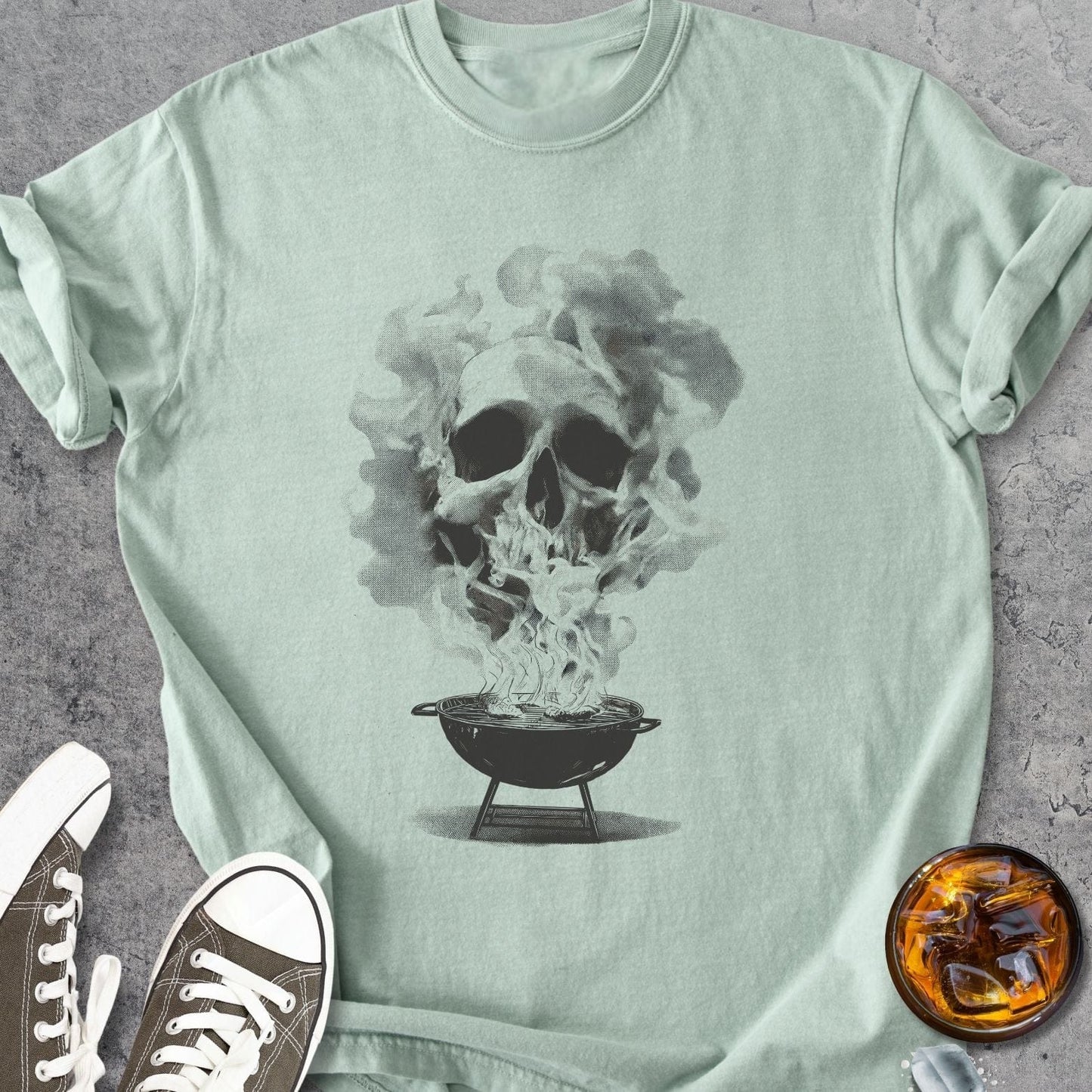 Smoke Skull - Vintage Heavyweight Tee