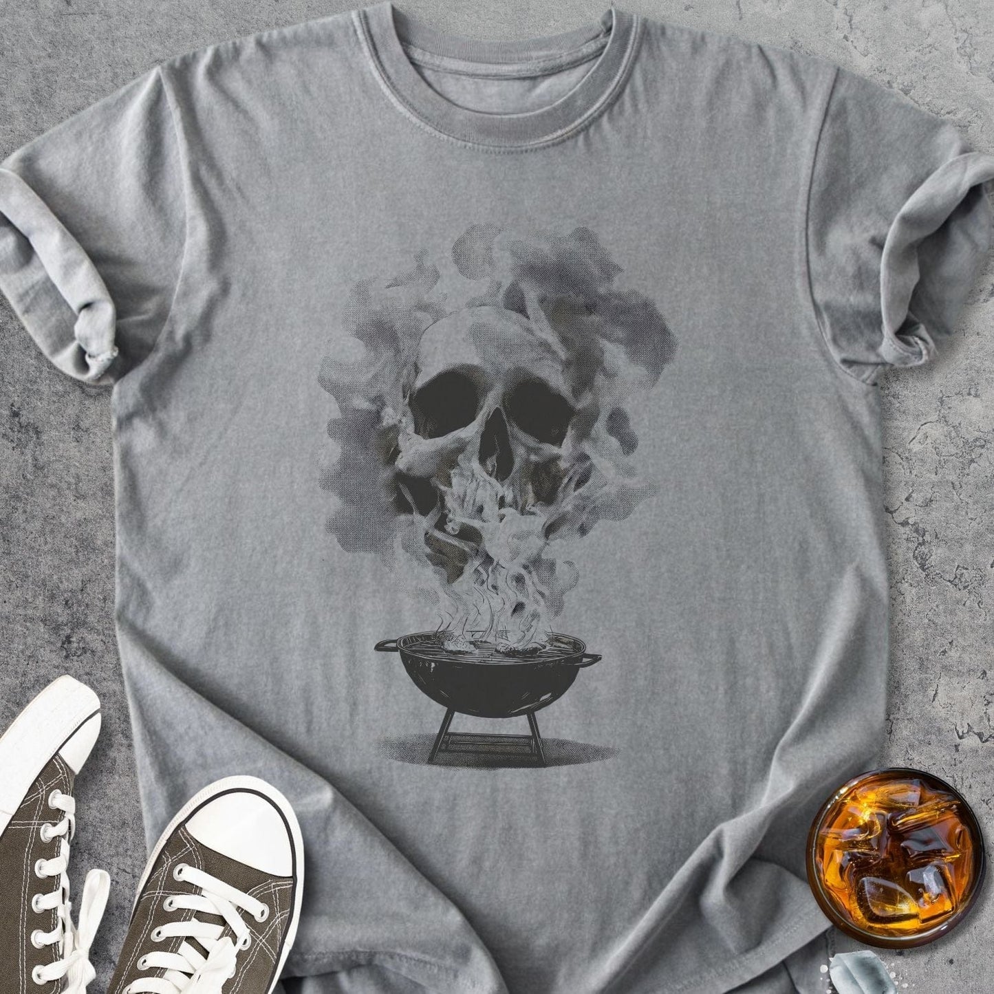 Smoke Skull - Vintage Heavyweight Tee
