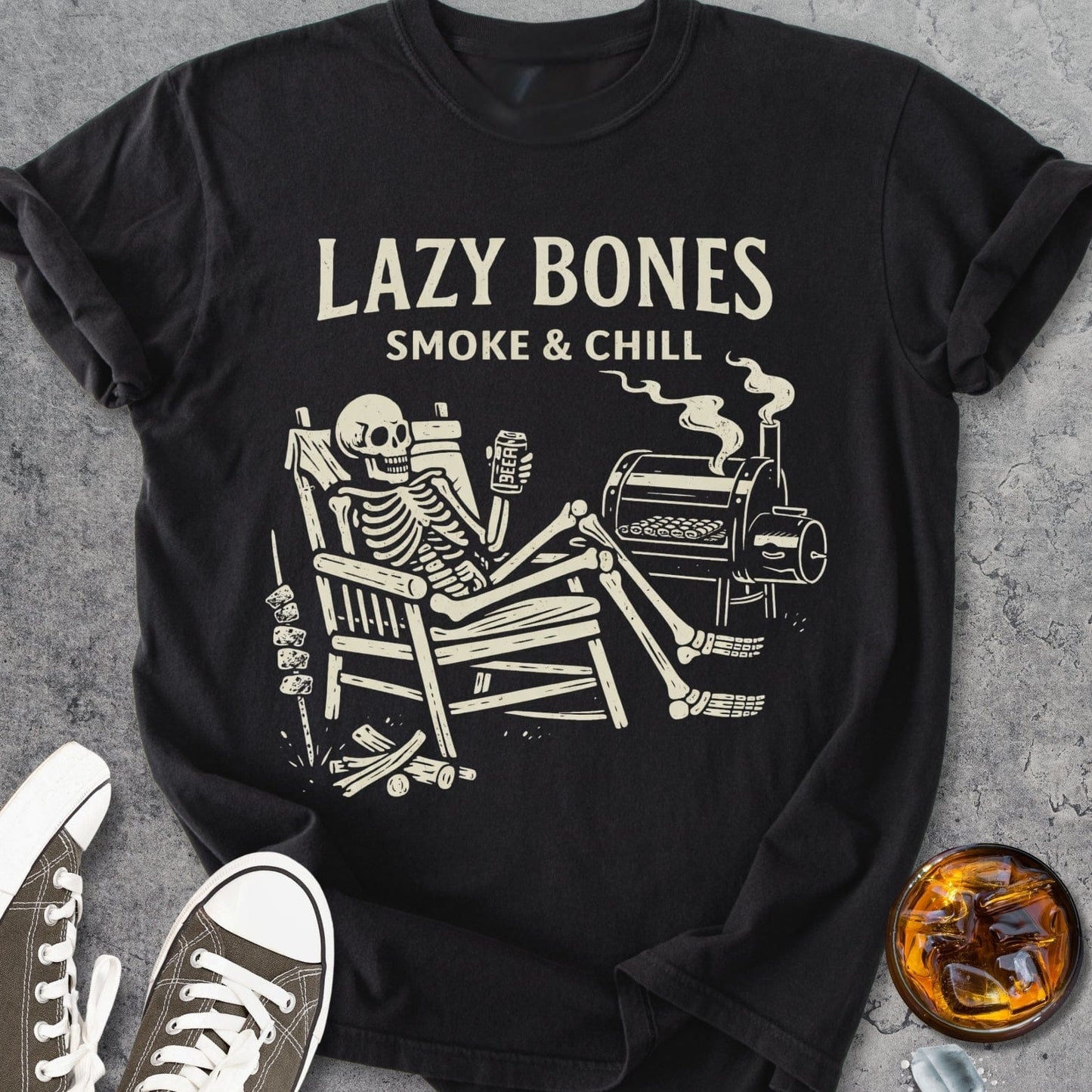 Lazy Bones BBQ - Vintage Heavyweight Tee