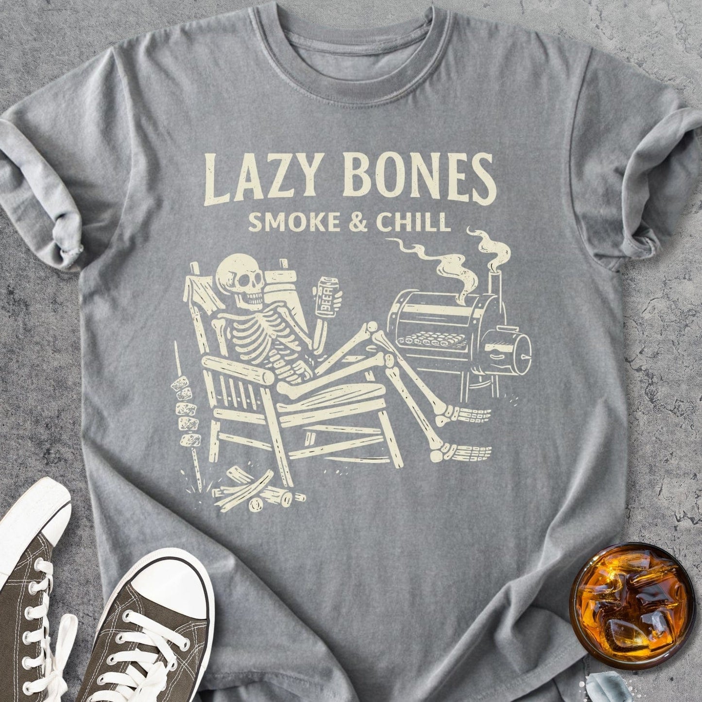 Lazy Bones BBQ - Vintage Heavyweight Tee