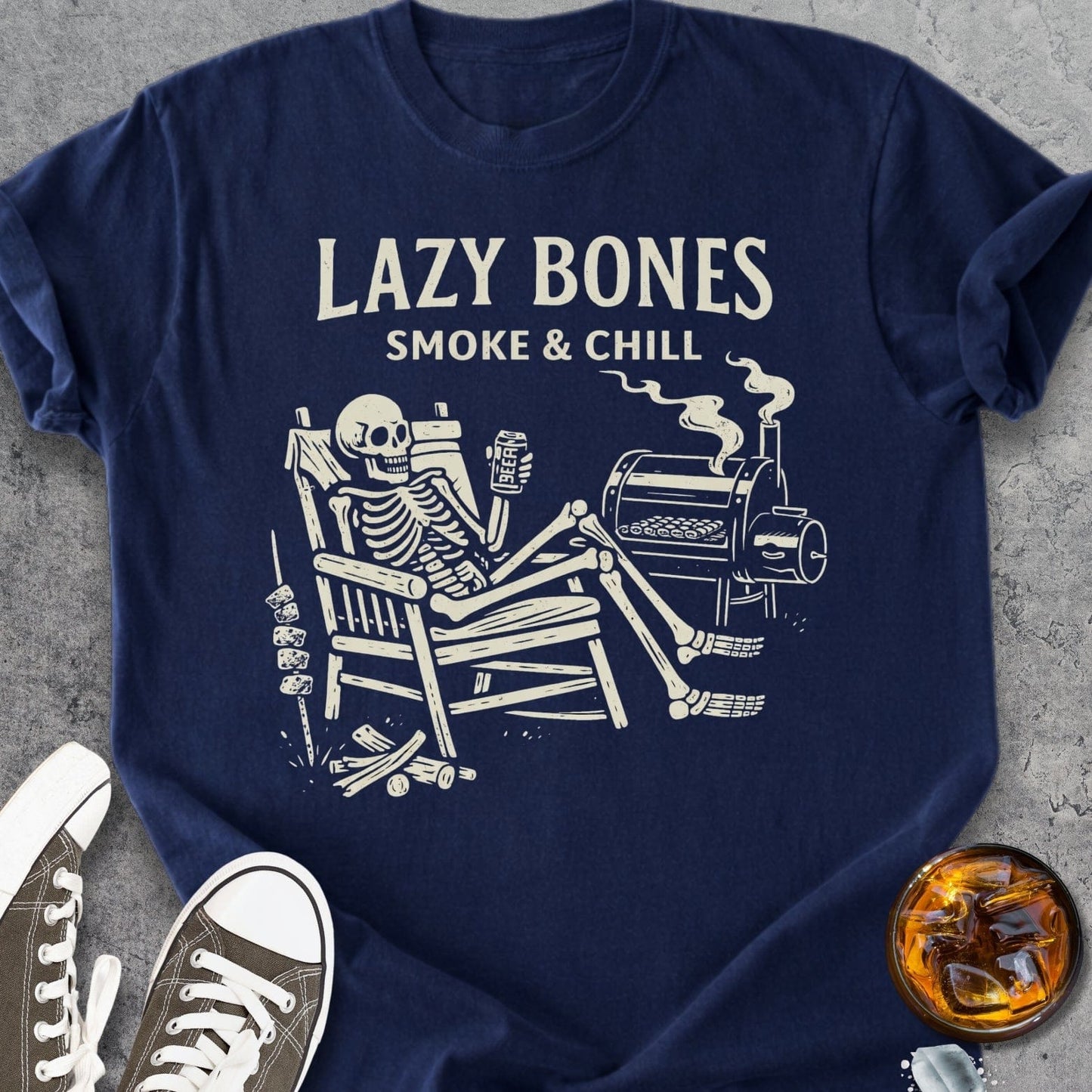 Lazy Bones BBQ - Vintage Heavyweight Tee