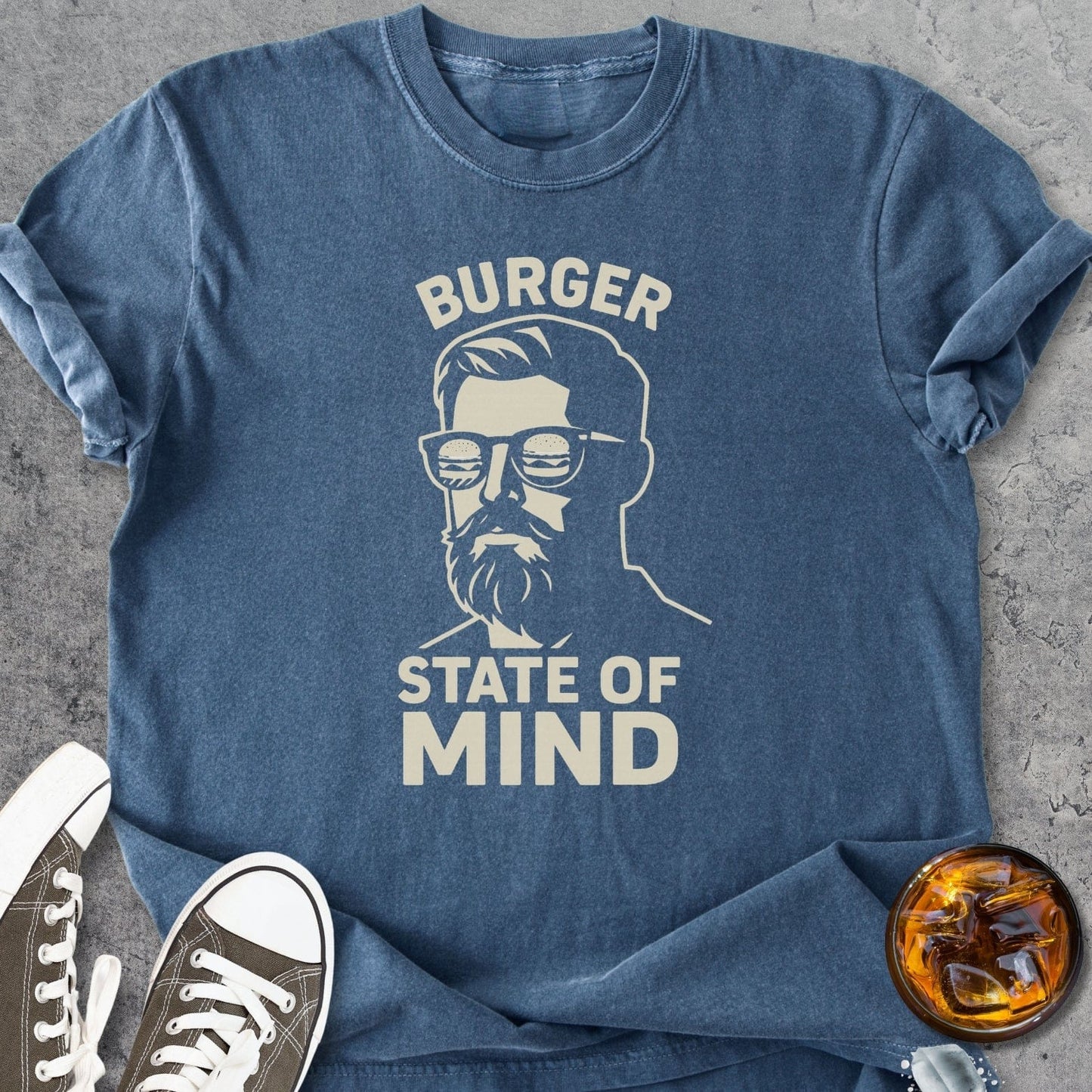 Burger State Of Mind - Vintage Heavyweight Tee