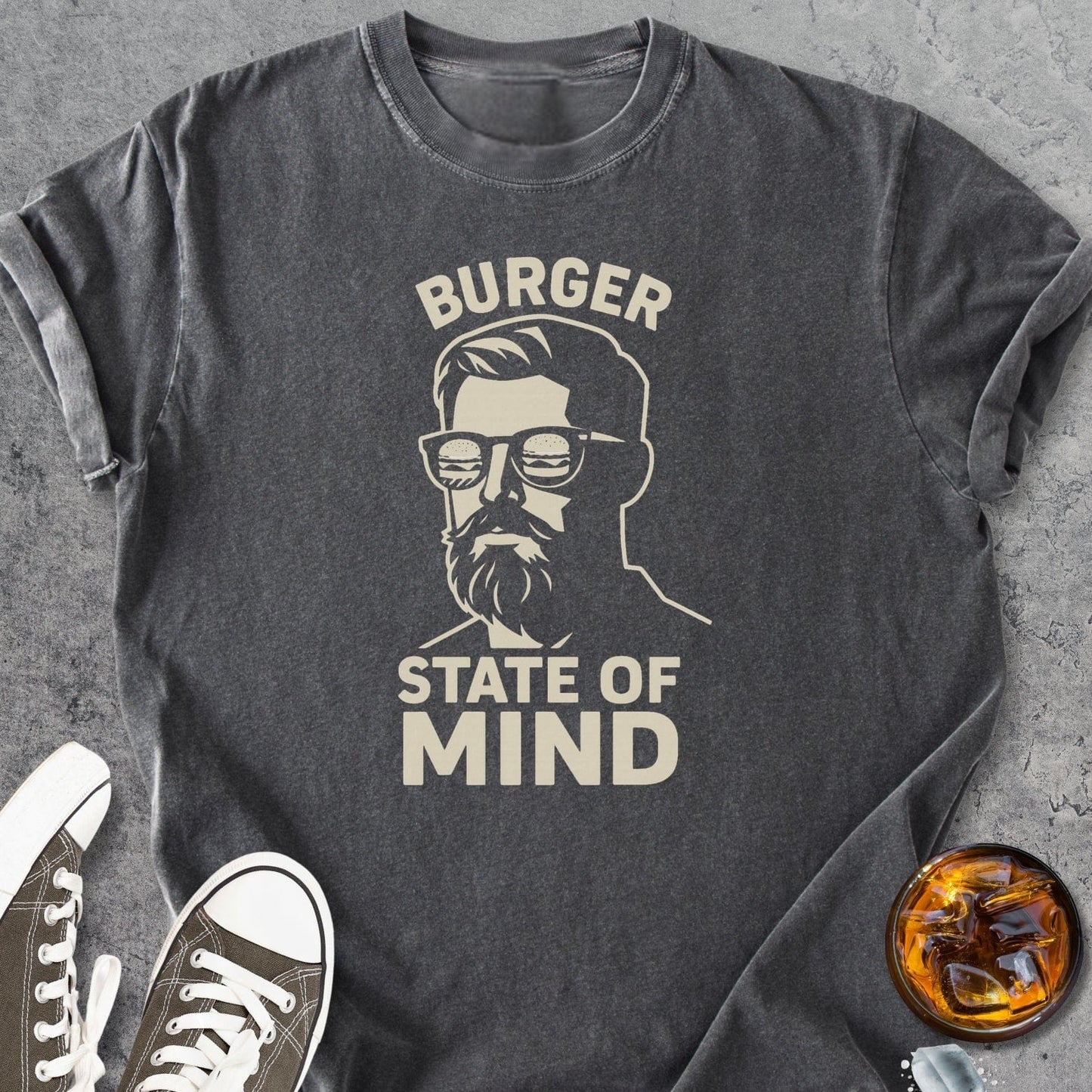 Burger State Of Mind - Vintage Heavyweight Tee