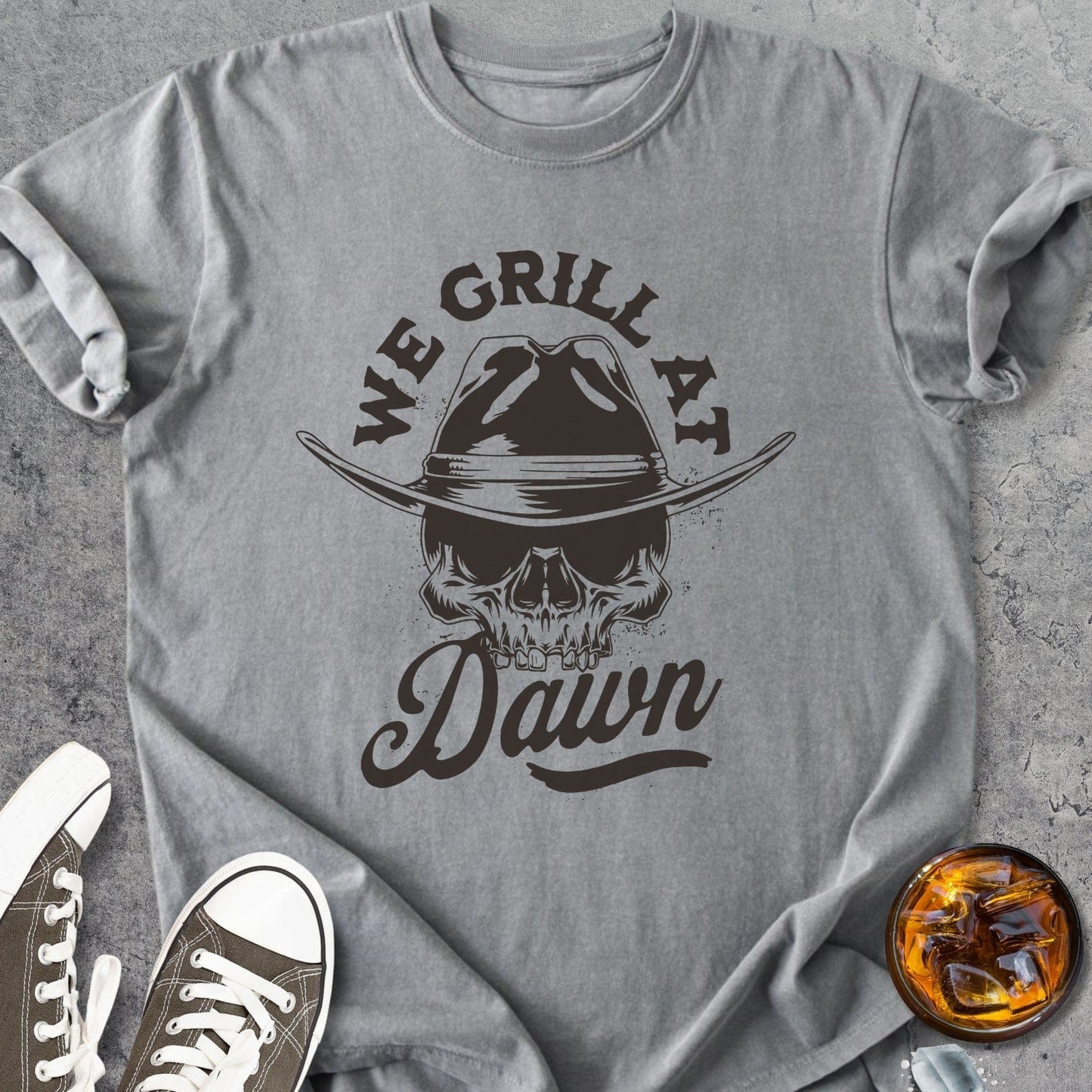 We Grill At Dawn - Vintage Heavyweight Tee