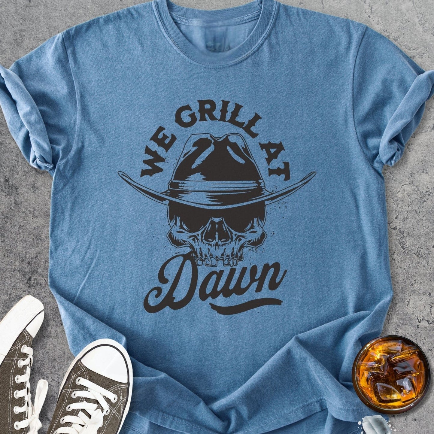 We Grill At Dawn - Vintage Heavyweight Tee