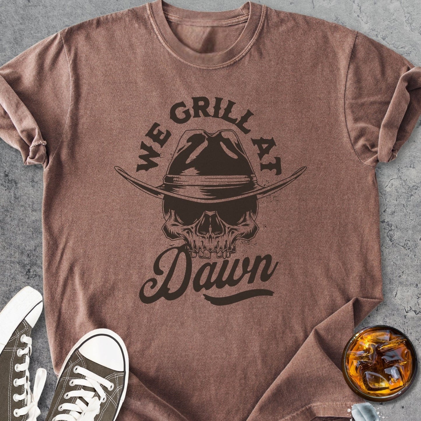 We Grill At Dawn - Vintage Heavyweight Tee