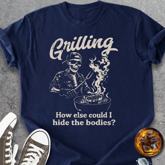 Grilling To Hide The Bodies - Vintage Heavyweight Tee