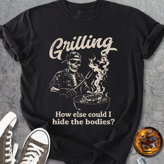 Grilling To Hide The Bodies - Vintage Heavyweight Tee