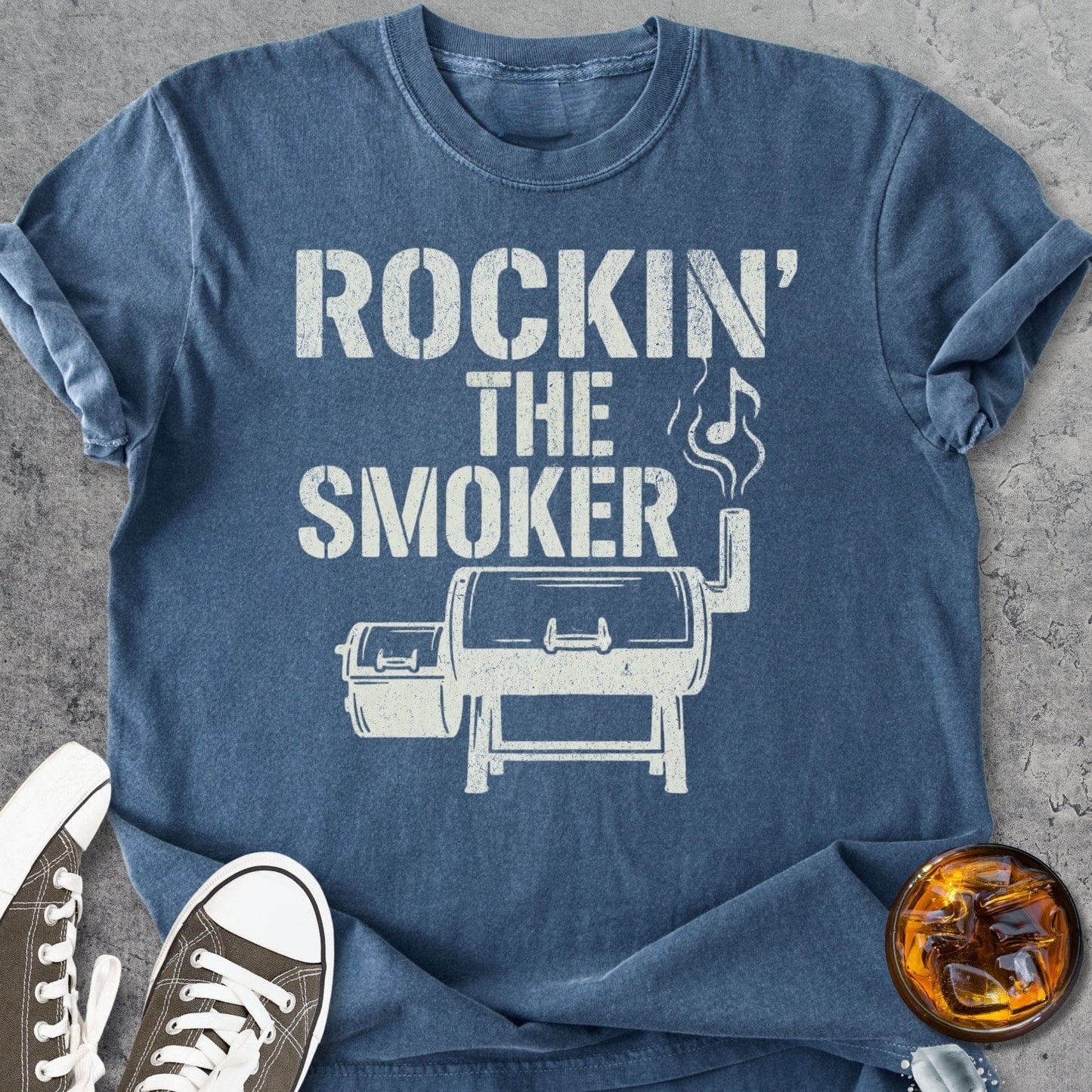 Rockin The Smoker - Vintage Heavyweight Tee