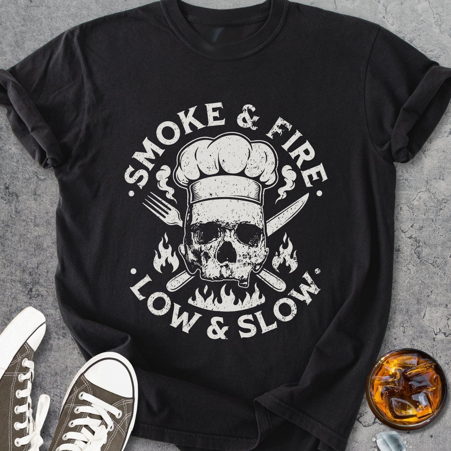 Smoke And Fire - Vintage Heavyweight Tee