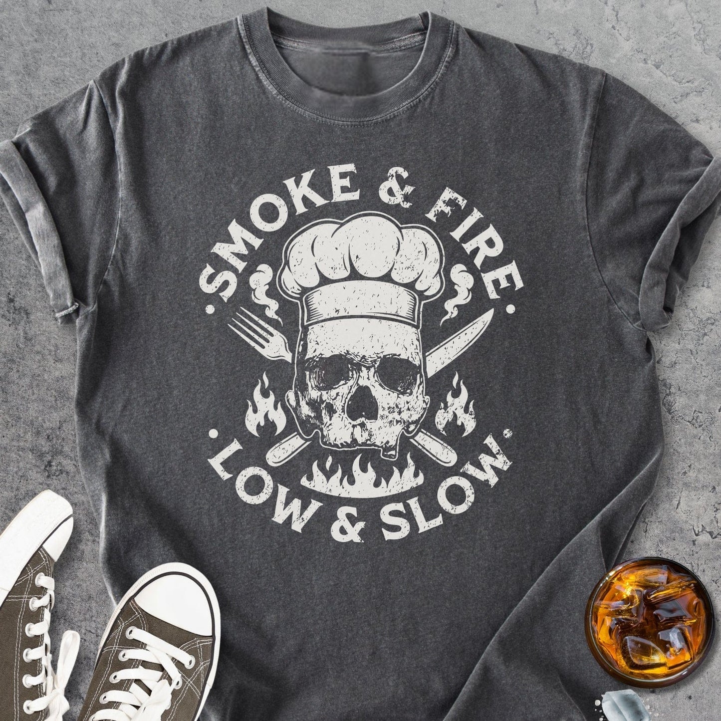 Smoke And Fire - Vintage Heavyweight Tee