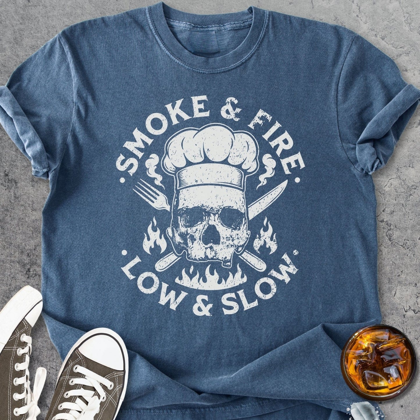 Smoke And Fire - Vintage Heavyweight Tee