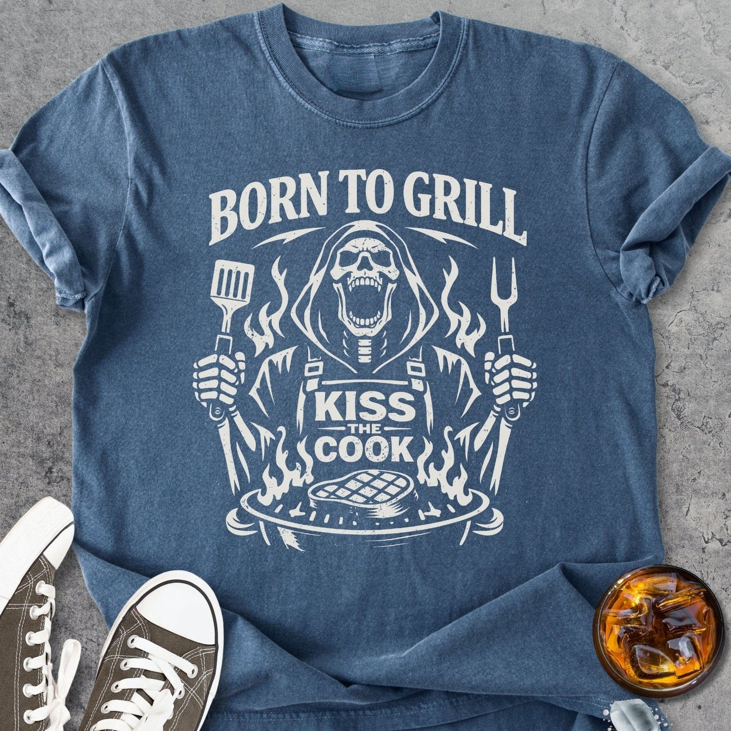 Kiss The Cook - Vintage Heavyweight Tee