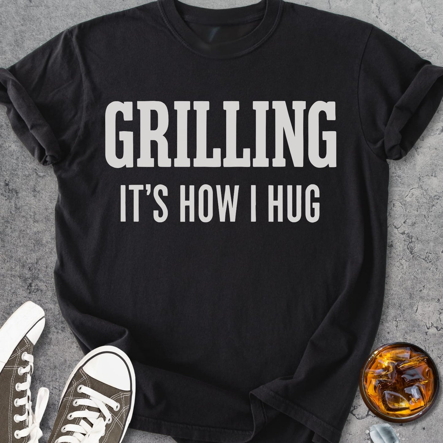 Grilling It's How I Hug - Vintage Heavyweight Tee