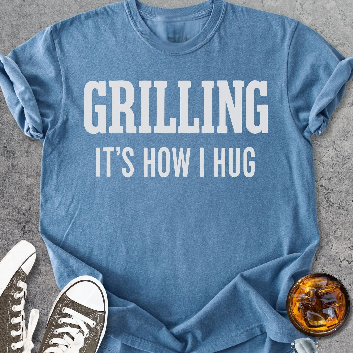 Grilling It's How I Hug - Vintage Heavyweight Tee