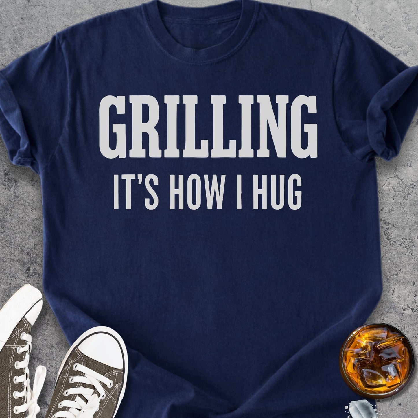 Grilling It's How I Hug - Vintage Heavyweight Tee