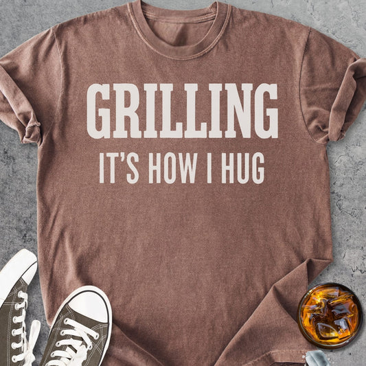 Grilling It's How I Hug - Vintage Heavyweight Tee