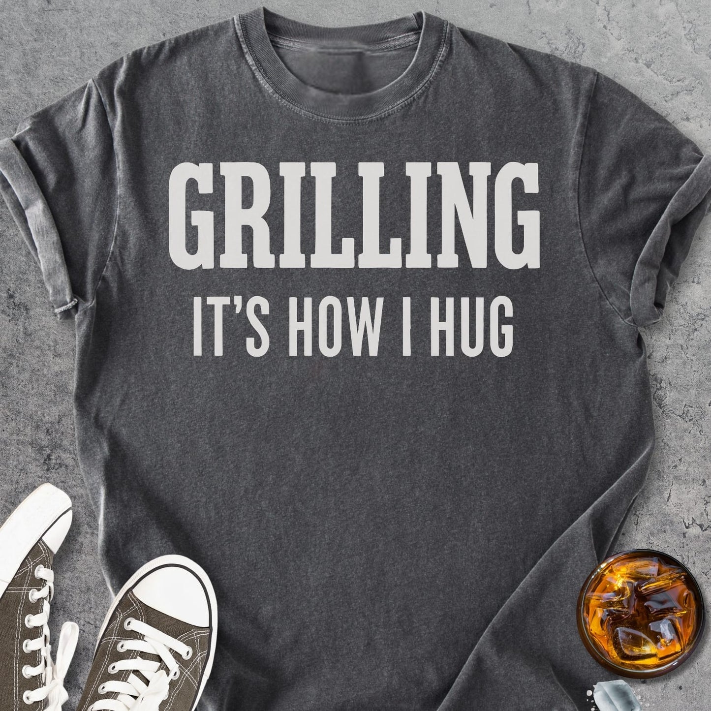 Grilling It's How I Hug - Vintage Heavyweight Tee