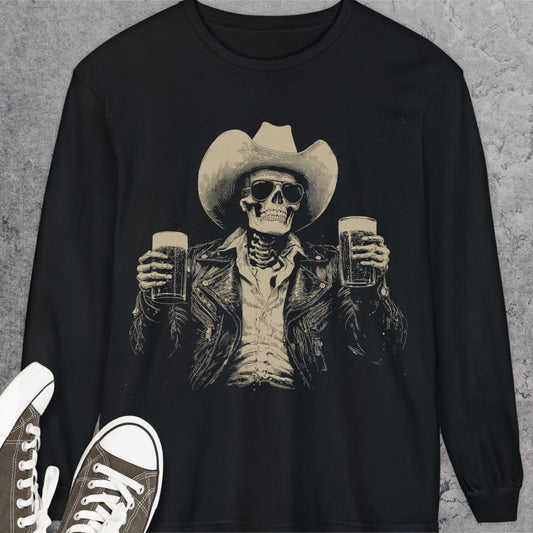 Skeleton Cowboy Long-Sleeve Tee