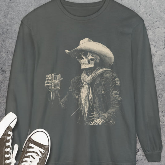 Skeleton After Hour Long-Sleeve Tee
