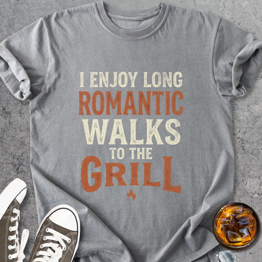 I Enjoy Long Romantic Walks - Vintage Heavyweight Tee