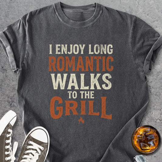 I Enjoy Long Romantic Walks - Vintage Heavyweight Tee