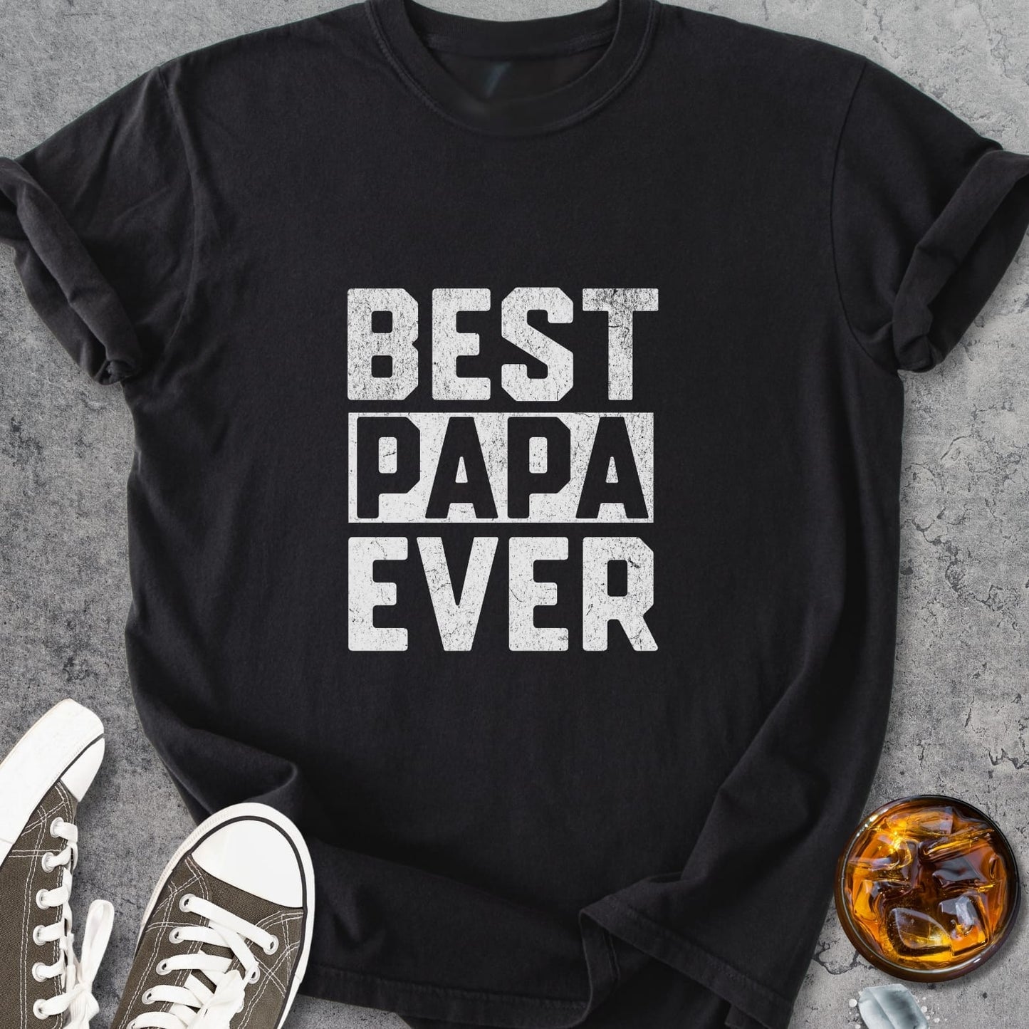 Best Papa Ever - Vintage Heavyweight Tee