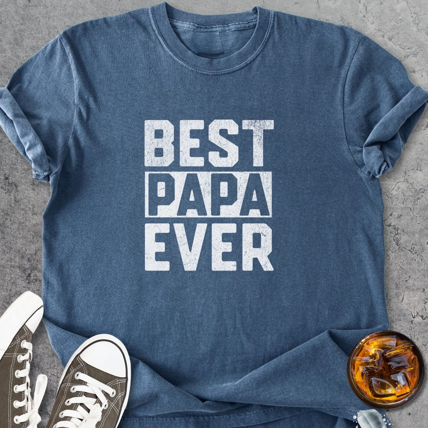 Best Papa Ever - Vintage Heavyweight Tee