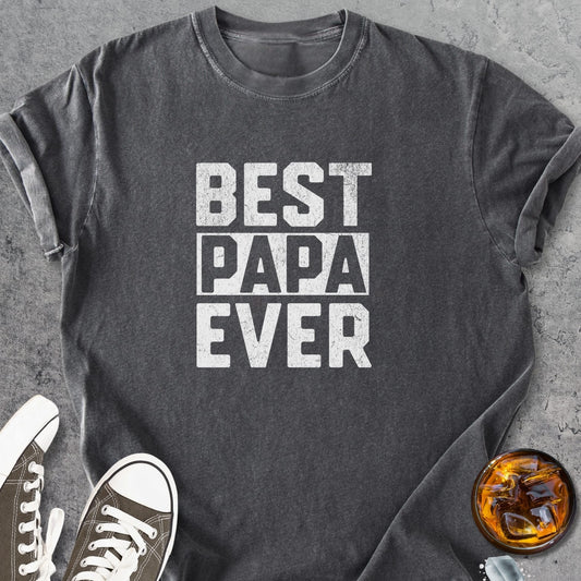 Best Papa Ever - Vintage Heavyweight Tee