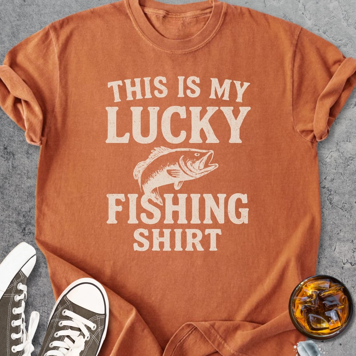 This Is My Lucky Fishing Shirt - Vintage Heavyweight Tee