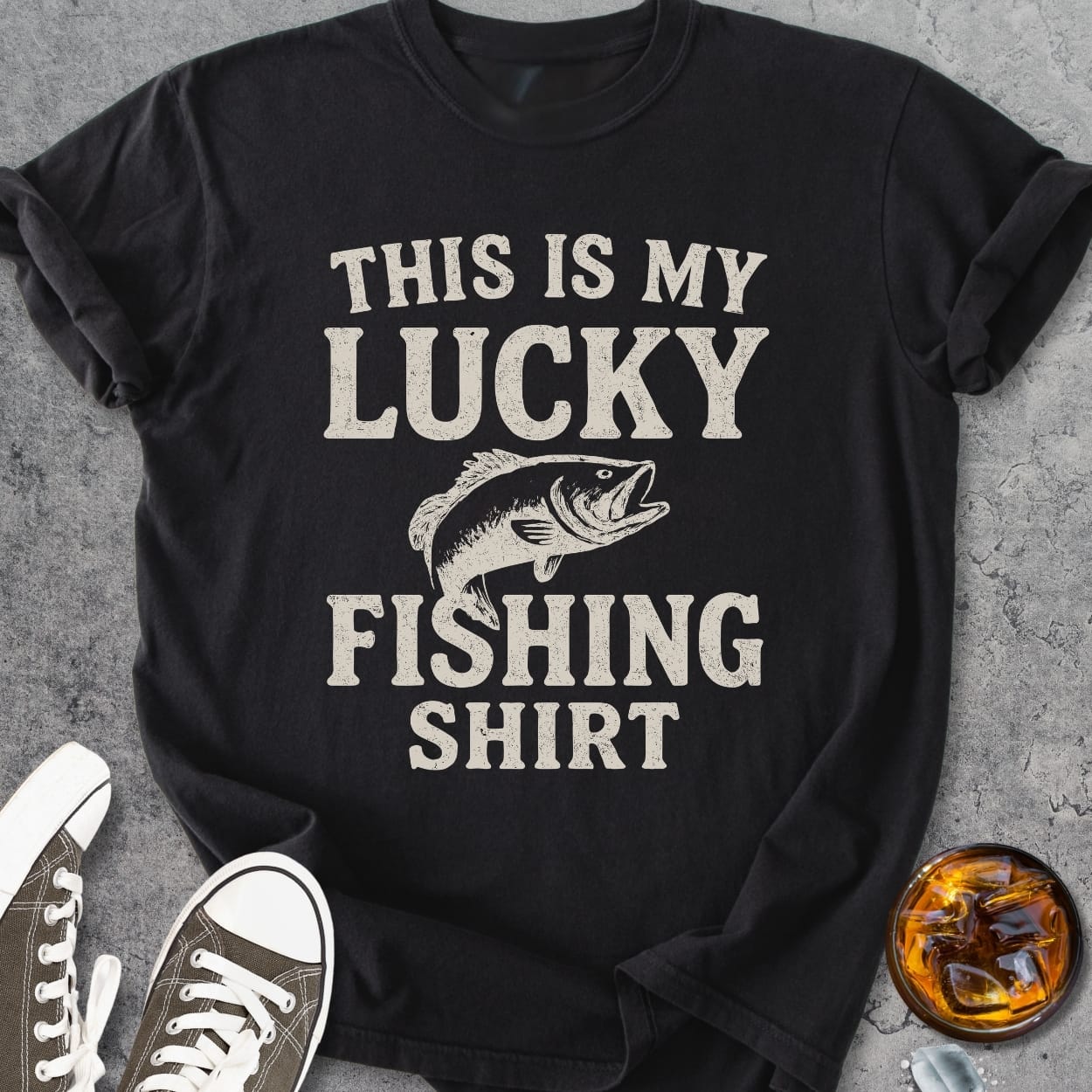 This Is My Lucky Fishing Shirt - Vintage Heavyweight Tee