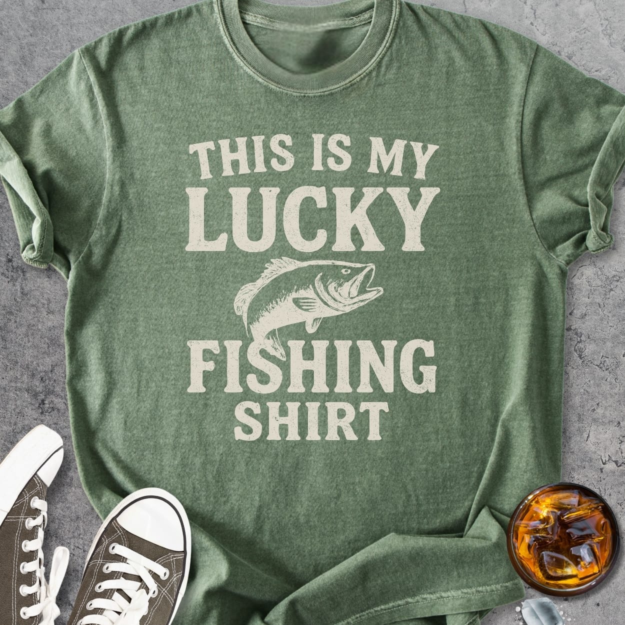 This Is My Lucky Fishing Shirt - Vintage Heavyweight Tee