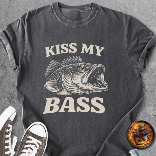 Kiss My Bass - Vintage Heavyweight Tee